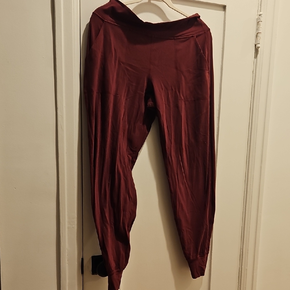 Lululemon Athletica Maroon Jogger Pants
